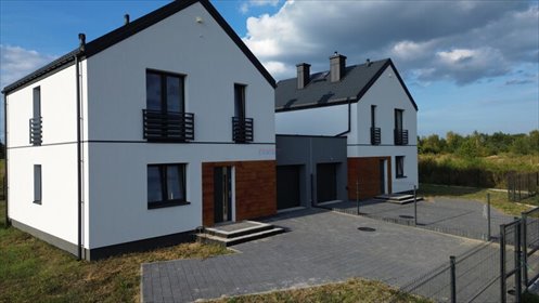 Polecam nowoczesny bliźniak 119 m² z dużą działką i garażem dom Uwieliny, Gabryelin