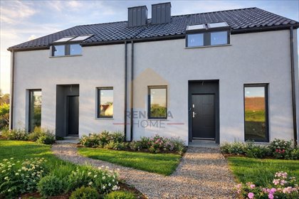 Nowoczesny bliźniak 94 m2 z ogrodem w Gniechowicach dom Gniechowice