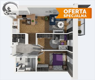 Przestronne 3-pokojowe mieszkanie z systemem smart polecam mieszkanie Kraków, Prądnik Biały