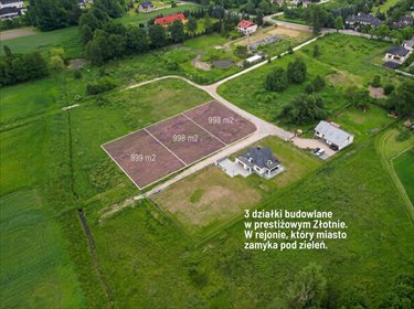 Działki pod dom z projektem w Złotnie, 998 m² działka Łódź, Stare Polesie