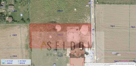 działka na sprzedaż 1020m2 działka Krotoszyce