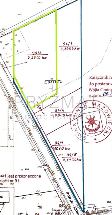 Działka 2000 m² z dużą przestrzenią i zielenią. działka Budy Barcząckie, Lotnicza
