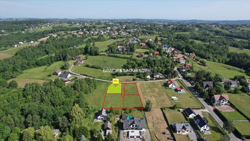 Widokowa działka budowlana 10 arów w Byszycach (blisko Krakowa) działka Byszyce