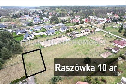 działka na sprzedaż 1000m2 działka Raszówka