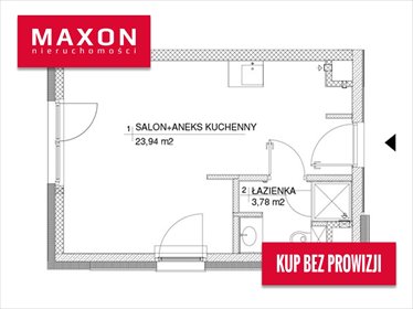 mieszkanie na sprzedaż 28m2 mieszkanie Warszawa, Wilanów, al. Aleja Rzeczypospolitej