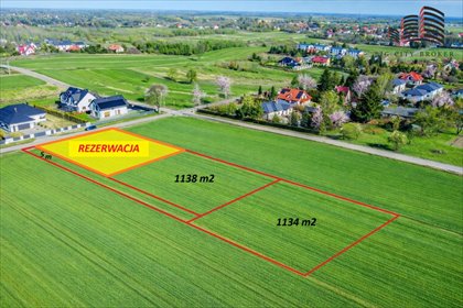 działka na sprzedaż 1138m2 działka Jakubowice Konińskie, Kasztanowa