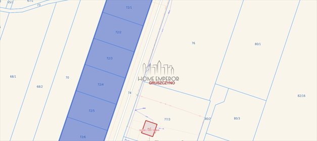 Do sprzedania działki 850 m² w Gruszczynie z mediami i wydzielonymi na podstawie warunków zabudowy działka Gruszczyno