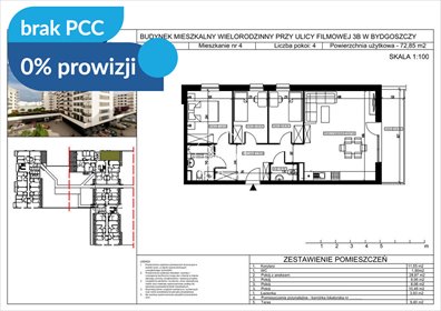 Przestronne 4-pokojowe mieszkanie z tarasem na Bartodziejach mieszkanie Bydgoszcz, Bartodzieje Małe, Filmowa