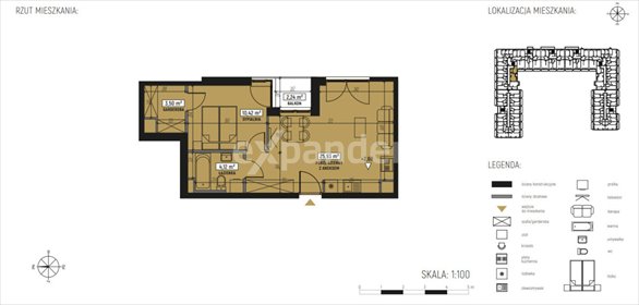 mieszkanie na sprzedaż 44m2 mieszkanie Lublin, Wrotków, Diamentowa
