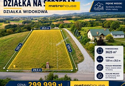 Zapraszam do zakupu działki 36 arów z widokiem na Tatry i Bieszczady działka Kombornia