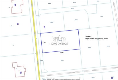 Działka pod dom dwulokalowy, media przy granicy, 1454 m² działka Wólka Radzymińska, Leśna