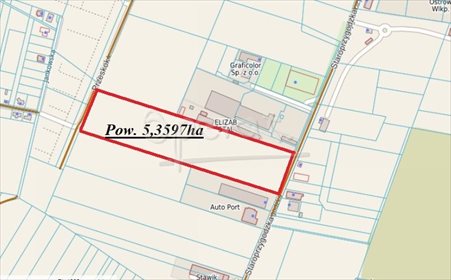 Działka przemysłowa 53,6 ha z mediami i dostępem do dróg działka Ostrów Wielkopolski, Staroprzygodzka