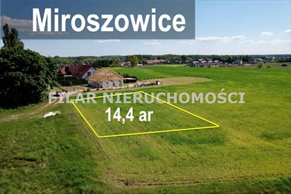 Działka 14,42 ar w Miroszowicach, media, blisko Lubina działka Miroszowice