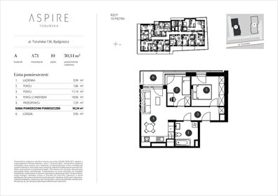 mieszkanie na sprzedaż 52m2 mieszkanie Bydgoszcz, Toruńska