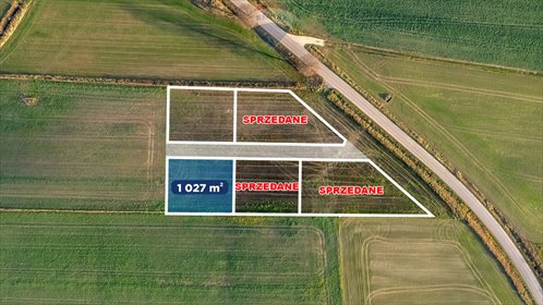 działka na sprzedaż 1027m2 działka Dobrzyca