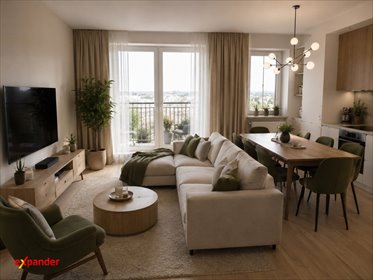 Nowoczesny 3-pokojowy apartament z balkonem i wykończeniem pod klucz mieszkanie Łódź, Łódź-Śródmieście, Dowborczyków
