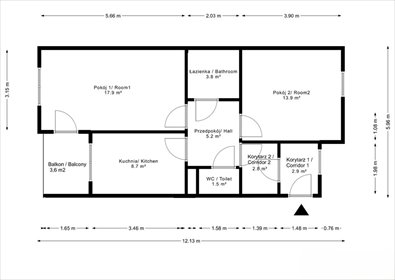 mieszkanie na sprzedaż 58m2 mieszkanie Wrocław, Przedmieście Oławskie, Przedmieście Oławskie, Zgodna