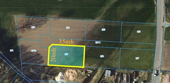 działka na sprzedaż 717m2 działka Łódź, Tadeusza Gajcego