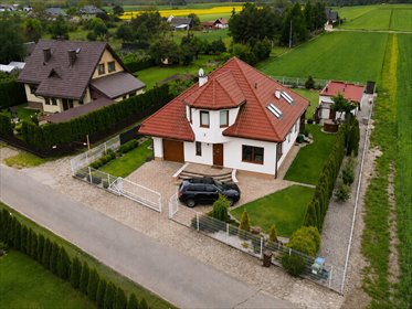 Na sprzedaż przestronny dom 200 m² z oranżerią i ogrodem dom Gładczyn Szlachecki