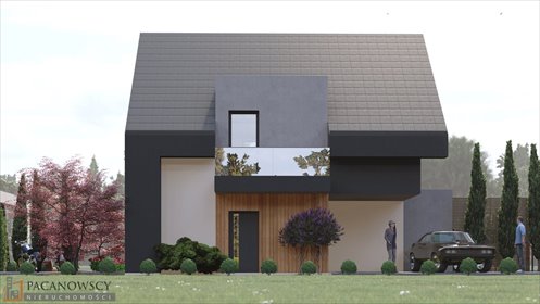 Do sprzedania nowoczesny dom 153 m² w Zielonkach z balkonem i tarasem dom Zielonki
