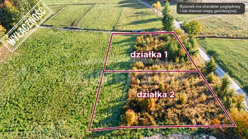 Działka budowlana 2000 m² z dojazdem asfaltowym - polecam! działka Izdebnik