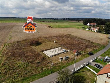 Polecam działkę 1270 m² z fundamentem i projektem domu w Ocicach działka Ocice