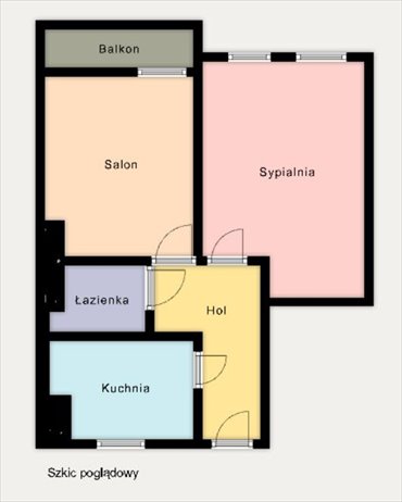 2-pokojowe mieszkanie z balkonem, po remoncie, blisko centrum mieszkanie Wrocław, Huby