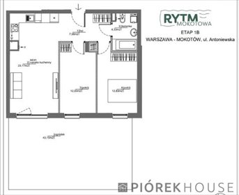 mieszkanie na sprzedaż 60m2 mieszkanie Warszawa, Mokotów, Antoniewska