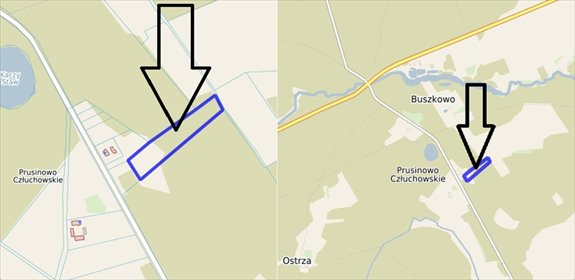 działka na sprzedaż 12100m2 działka Prusinowo