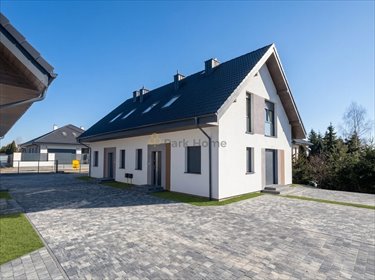 Nowoczesny bliźniak 106 m² z ogrodem (Gniezno) z pełnym wykończeniem dom Gniezno