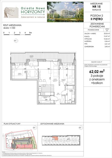mieszkanie na sprzedaż 62m2 mieszkanie Bydgoszcz, Fordońska