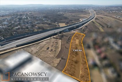 Działka usługowa 14,5 ha przy Obwodnicy Krakowa działka Bibice
