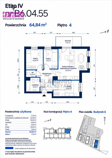 Gdańsk - 4-pokojowe mieszkanie deweloperskie z balkonem mieszkanie Gdańsk, Orunia Południe