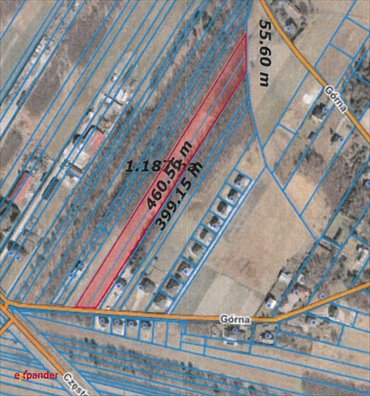 działka na sprzedaż 990m2 działka Gruszewnia, Górna