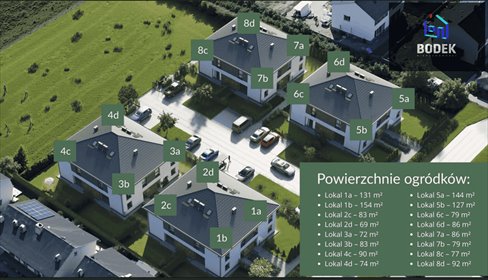 Nowoczesny segment 4 pok. z ogrodem i parkingiem mieszkanie Kiełczów, Kiełczów, Krótka