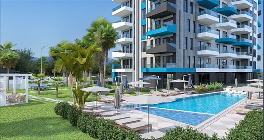 Nowoczesne 2-pokojowe mieszkanie z widokiem na miasto i basen mieszkanie Avsallar, Avsallar, Alanya, Antalya