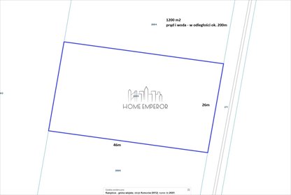 działka na sprzedaż 1200m2 działka Komorów