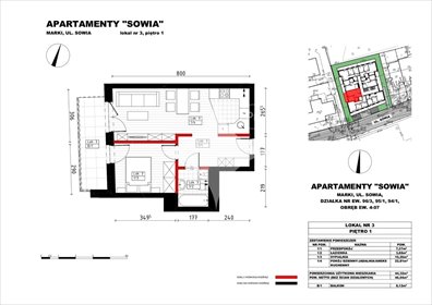 mieszkanie na sprzedaż 44m2 mieszkanie Marki, Sowia