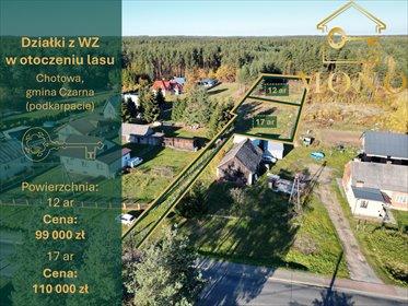 działka na sprzedaż 1700m2 działka Chotowa