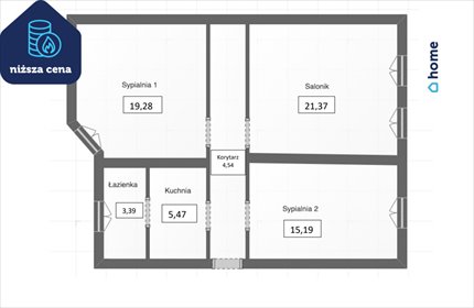 mieszkanie na sprzedaż 69m2 mieszkanie Bydgoszcz, Skrzetusko