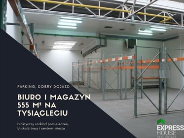 Przestrzeń biurowo-magazynowa 555 m² z dużym placem lokal użytkowy Częstochowa, Tysiąclecie, Dekabrystów
