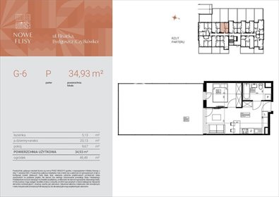 mieszkanie na sprzedaż 35m2 mieszkanie Bydgoszcz, Czyżkówko, Flisacka