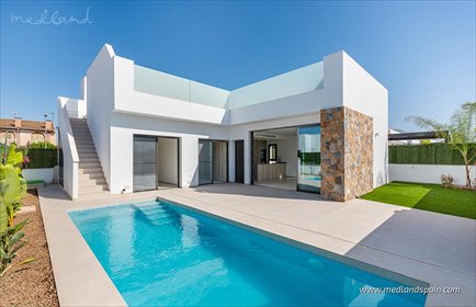 Nowoczesna villa z basenem i solarium w San Javier dom San Javier