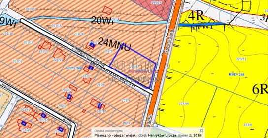 działka na sprzedaż 2500m2 działka Henryków-Urocze, Gromadzka