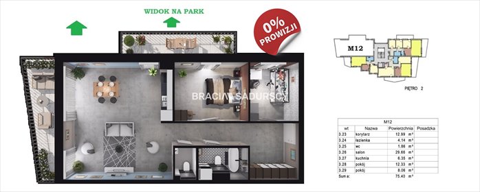 Mieszkanie trzypokojowe na sprzedaż Kraków, Prądnik Czerwony, Prądnik Czerwony, Reduta 75m2 Foto 1
