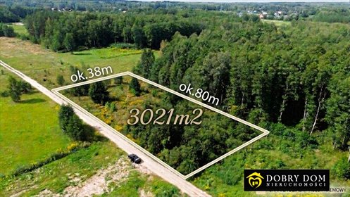 Do sprzedania działka 3021 m² w Zalesianach z potencjałem inwestycyjnym działka Zalesiany
