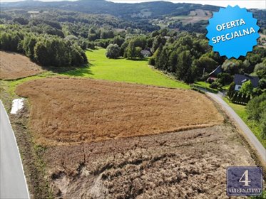 Działka 1577 m² z pięknym widokiem i mediami - polecam! działka Meszna Opacka