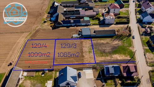Na sprzedaż działka 1085 m² pod dom lub agroturystykę w Sawinie działka Sawino