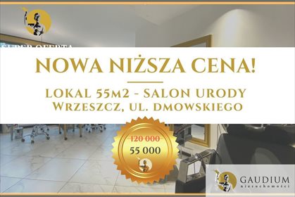 lokal użytkowy na sprzedaż 55m2 lokal użytkowy Gdańsk, Wrzeszcz, Romana Dmowskiego