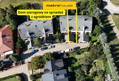 Dom szeregowy 184 m² z ogrodem w Powsinie polecam dom Warszawa, Wilanów, Kremowa
